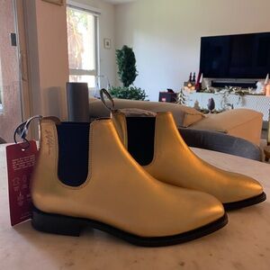 S Kidman (Rossi) Limited Edition Gold Leather Boots